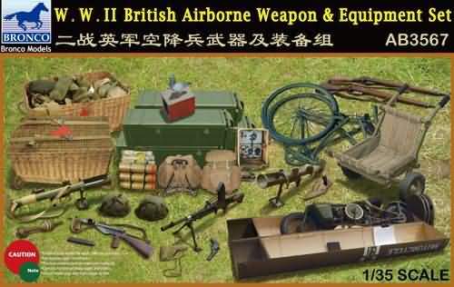 AB3567 WWII BRITISH AIRBORNE WEAPON & EQUIPMENT SET