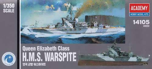 AC14105 HMS WARSPITE. QUEEN ELIZABETH BATTLESHIP