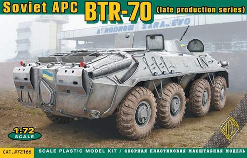 ACE72166 SOVIET BTR-70 ARMORED PERSONNEL CARRIER, LATE PRODUCTION <div style=display:none>G2B6076166</div>