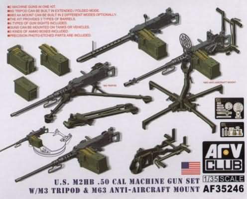 AF35246 M2HB .50 CAL GUN SET WITH M3 TRIPOD & M63 AA MOUNT <DIV STYLE=DISPLAY:NONE>G2B2935246</DIV>