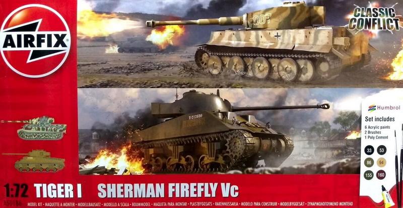 AX50186 CLASSIC CONFLICT TIGER 1 VS SHERMAN FIREFLY (NUEVO MOLDE) <DIV STYLE=DISPLAY:NONE>G2B1550186</DIV>