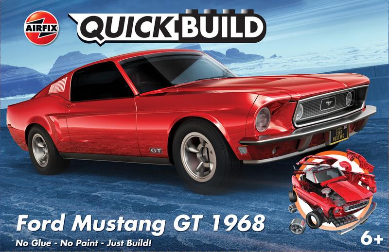AXJ6035 1968 FORD MUSTNG GT BLUE (NUEVO MOLDE) - QUICKBUILD <DIV STYLE=DISPLAY:NONE>G2B1606035</DIV>