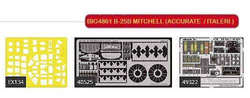 EBIG4861 NORTH-AMERICAN B-25B MITCHELL (ACCURATE MINIATURES / ITALERI )