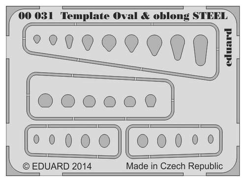 ED00031 TEMPLATE OVALS & OBLONG STEEL <DIV STYLE=DISPLAY:NONE>G2B3900031</DIV>