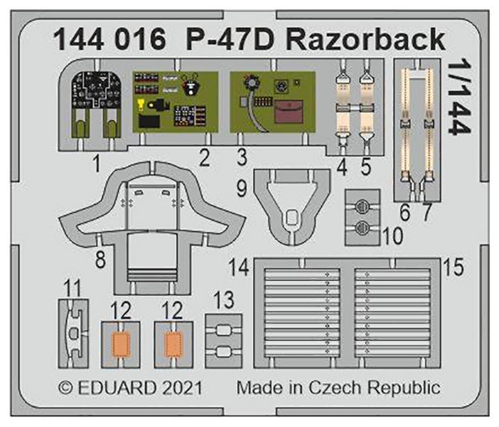 ED144016 REPUBLIC P-47D RAZORBACK (EDUARD/PLATZ)