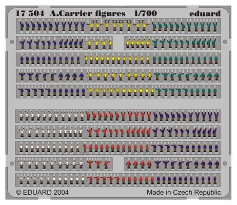 ED17504 AIRCRAFT CARRIER FIGURES IN COLOUR