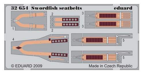 ED32654 SWORDFISH SEATBELTS (TRUMPETER) <DIV STYLE=DISPLAY:NONE>G2B3932654</DIV>