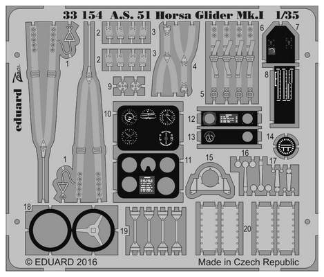 ED33154 AIRSPEED A.S.51 HORSA GLIDER MK.I (BRONCO MODELS)
