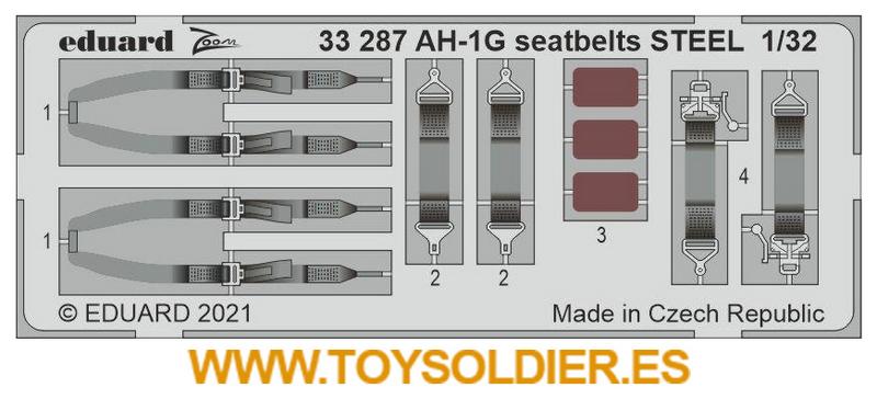 ED33287 AH-1G SEATBELTS STEEL (ICM)  <DIV STYLE=DISPLAY:NONE>G2B3933287</DIV>