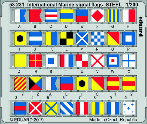 ED53231 INTERNATIONAL MARINE SIGNAL FLAGS STEEL