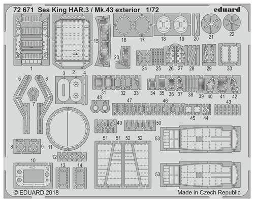 ED72671 WESTLAND SEA KING HAR.3 / MK.43 EXTERIOR (AIRFIX)