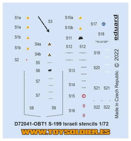 EDD72041 S-199 ISRAELI STENCILS <DIV STYLE=DISPLAY:NONE>G2B3972041</DIV>