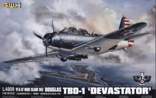 GWHL4809 DOUGLAS TBD-1 &#39DEVASTATOR&#39 , VT-6 AT WAKE ISLAND 1942