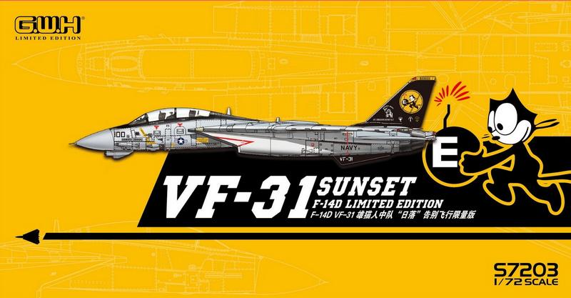 GWHS72003 US NAVY F-14D VF-31 "SUNSET" FAREWELL FLIGHT