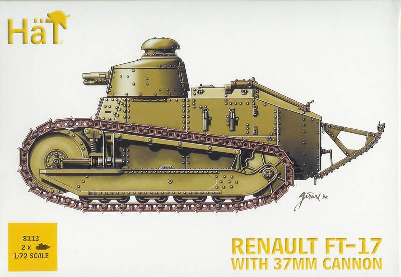 HAT8113 RENAULT FT-17 WITH 37MM CANNON