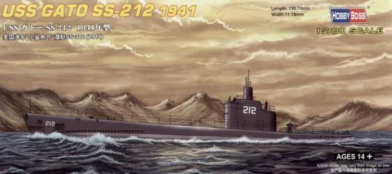 HB87012 USS SS-212 GATO 1941