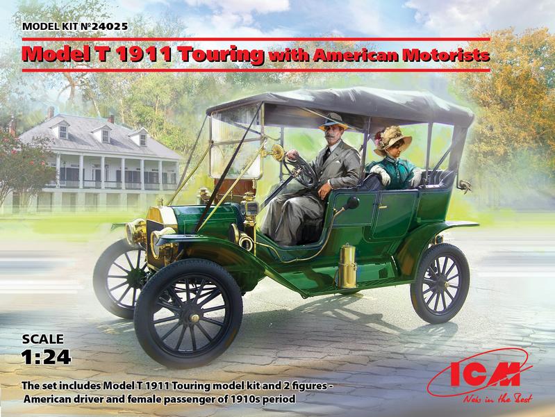 ICM24025 MODEL T 1911 TOURING WITH AMERICAN MOTORISTS  <DIV STYLE=DISPLAY:NONE>G2B3314025</DIV>