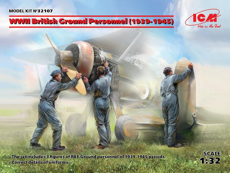 ICM32107 WWII BRITISH GROUND PERSONNEL (1939-1945) (NUEVO MOLDE)