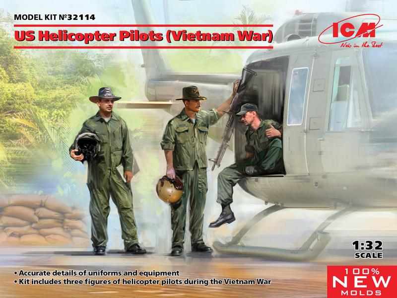 ICM32114 US HELICOPTER PILOTS (VIETNAM WAR) (NUEVO MOLDE)