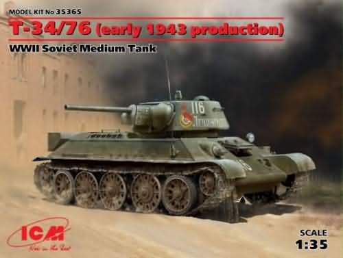 ICM35365 RUSSIAN T-34/76 (EARLY 1943 PRODUCTION)