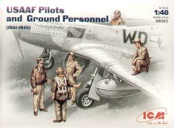 ICM48083 USAAF PILOTS/GROUND CREW FIGURES 1941/45