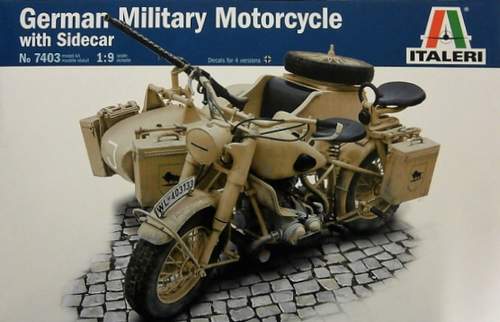 IT7403 GERMAN MILIT. MOTORCYCLE WITH SIDECAR
