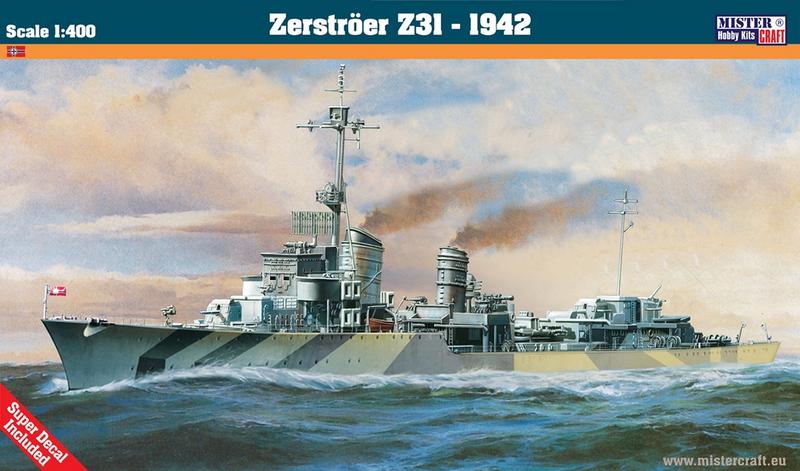 MISG-055 ZERSTROER Z-31 1942  <DIV STYLE=DISPLAY:NONE>G2B9385207055</DIV>