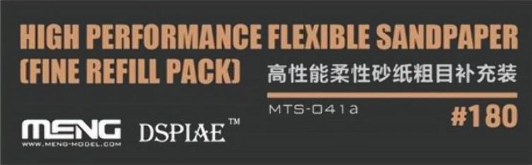 MMMTS-041A HIGH PERFORMANCE FLEXIBLE SANDPAPER (FINE REFILL PACK/180#)