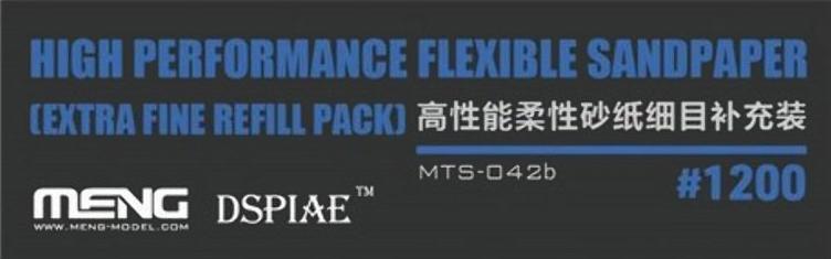 MMMTS-042B HIGH PERFORMANCE FLEXIBLE SANDPAPER (EXTRA FINE REFILL PACK/1200#)