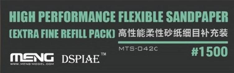 MMMTS-042C HIGH PERFORMANCE FLEXIBLE SANDPAPER (EXTRA FINE REFILL PACK/1500#)