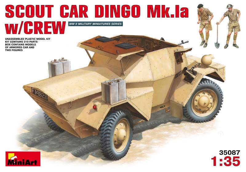 MT35087 SCOUT CAR DINGO MK.1A WITH CREW