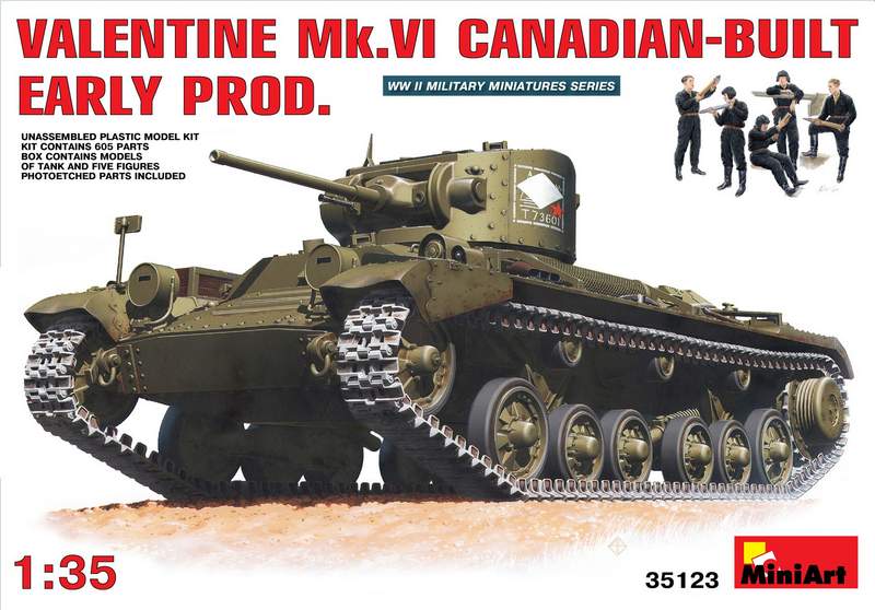 MT35123 VALENTINE MK VI CANADIAN-BUILT EARLY PRODUCTION