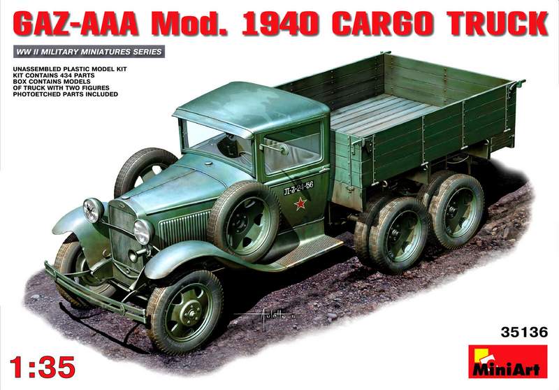 MT35136 SOVIET GAZ-AAA MOD 1940 CARGO TRUCK <BR><img  img src=A.gif>