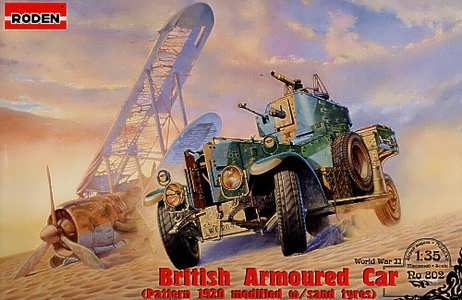 ROD802 ARMOURED CAR R-R 1920 PATTERN WITH SAND TYRES