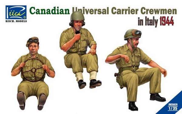 RV35029 CANADIAN UNIVERSAL CARRIER CREWMEN IN ITALY 1944