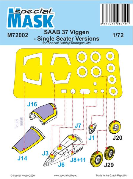 SHM72002 SAAB JA-37 &#39VIGGEN&#39 - SINGLE SEATER VERSIONS  <DIV STYLE=DISPLAY:NONE>G2B7002002</DIV>