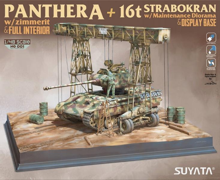 SUY001 PANTHER A W/ZIMMERIT +16T STRABOKRAN W/MAINTENANCE DIORAMA<DIV STYLE=DISPLAY:NONE>G2B3470001</DIV>