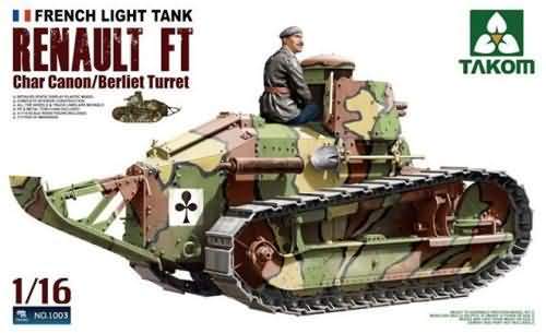 TAK01003 FRENCH HEAVY TANK RENAULT FT CHAR CANON <DIV STYLE=DISPLAY:NONE>G2B3461003</DIV>
