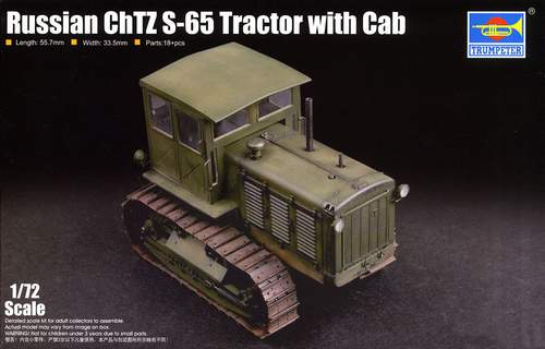 TU07111 RUSSIAN CHTZ S-65 TRACTOR WITH CAB
