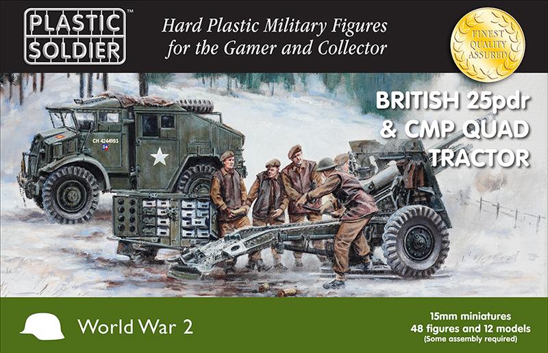 WW2G15006 BRITISH 25PDR WITH CMP QUAD TRACTOR