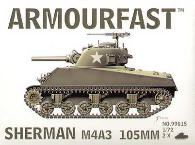 ARM99015 SHERMAN M4A3 105MM - (2PCS)
