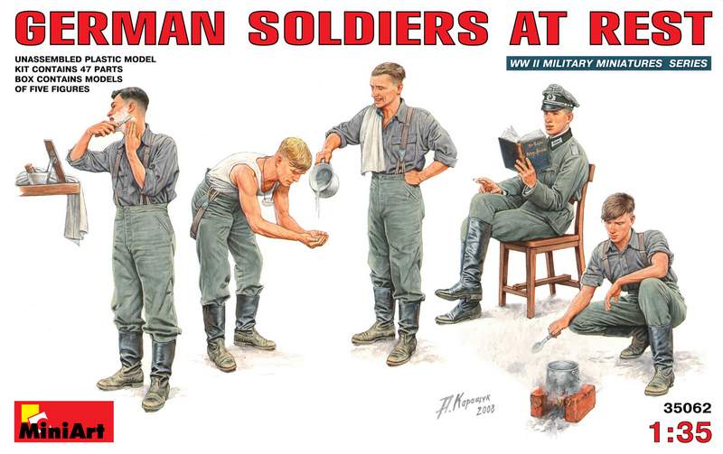 MT35062 GERMAN SOLDIERS AT REST