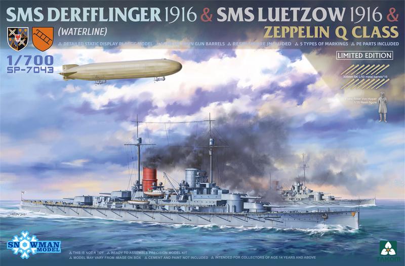 TAKSP7043 SMS DERFFLINGER 1916 & SMS LUETZOW 1916 & ZEPPELIN Q CLASS (LIMITED EDITION) <DIV STYLE=DISPLAY:NONE>G2B3467043</DIV>